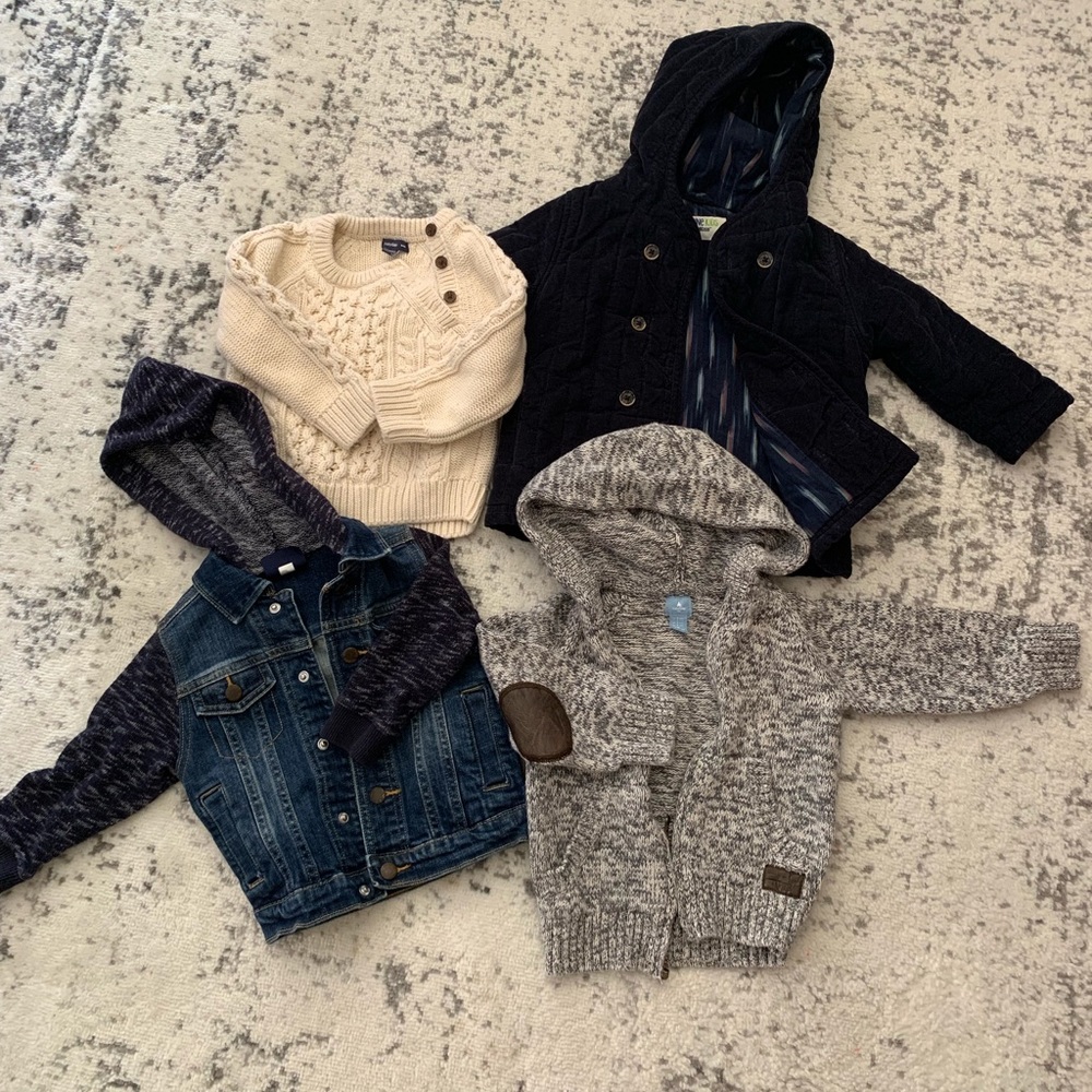 Boy’s sweater and jacket size 18-2yo